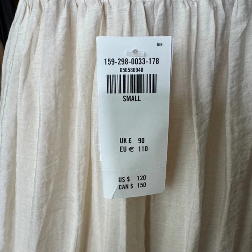 Abercrombie and Fitch Small Khaki Color Cottage Core Coastal Maxi Dress‎ Crochet